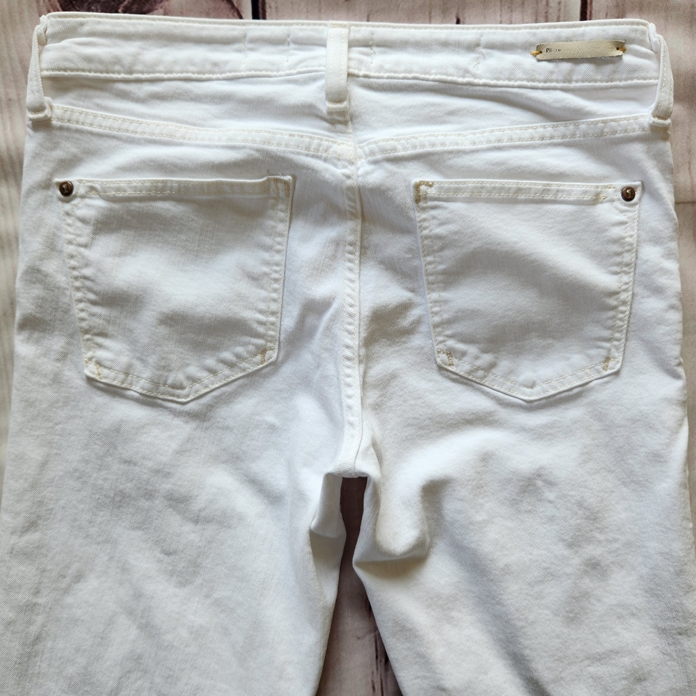 Anthropologie Pilcro Letterpress "Stet" Skinny Ankle Jean White, Women's Size 28 - Picture 8 of 11
